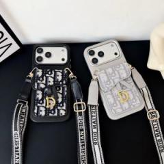 【AS11】クリスチャン·ディオール CHRISTIAN DIOR ❤️ スマホ ショルダー ケース ストラップ おしゃれ ❤️ ハイブランド ❤️ ブランド ❤️ スマホケース ❤️ iphone