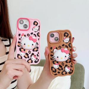 【CC59】ハローキティ ❤️ Hello Kitty ❤️ シリコン ❤️ スマホスタンド ❤️ 可愛い❤️ スマホケース❤️ iPhoneケース