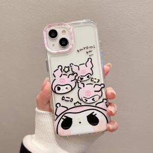 【KR10】クロミちゃん ❤️ Kuromi ❤️ 可愛い ❤️  かわいい ❤️ スマホケース❤️ iPhoneケース