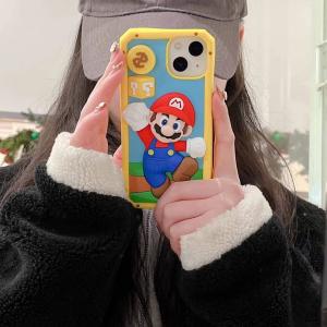 【KR16】 マリオ ❤️ 可愛い ❤️  かわいい ❤️ iPhone14/Pro/Max ❤️スマホケース❤️ iPhoneケース