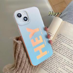 【KR38】Hey ❤️ シンプル ❤️  気質 ❤️  ファッション ❤️スマホケース❤️ iPhone15ケース