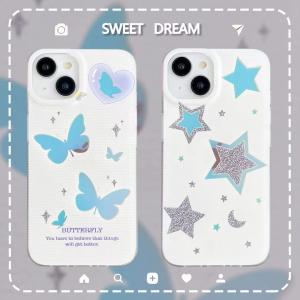 【KR39】蝶 ❤️ シンプル ❤️  気質 ❤️  ファッション ❤️スマホケース❤️ iPhone15ケース