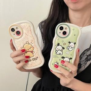 【KR58】くまのプーさん❤️ ポチャッコ ❤️ かわいい ❤️ 可愛い ❤️ スマホケース❤️ iPhoneケース