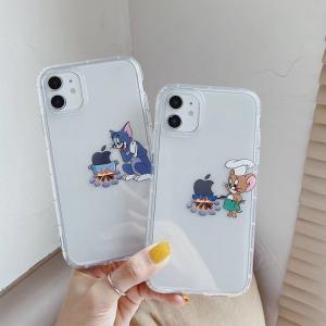 【S217】トムとジェリー ❤️ Tom and Jerry  ❤️  料理  ❤️  iPhoneケース  ❤️  透明  ❤️  かわいい
