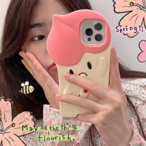 【KT39】桃 ❤️ かわいい ❤️ 可愛い❤️ シリコン ❤️ スマホケース❤️ iPhoneケース