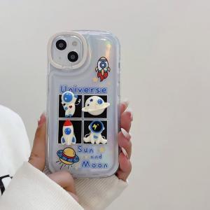 【KU34】宇宙飛行士 ❤️ かわいい ❤️ 可愛い ❤️ スマホケース❤️ iPhone15ケース