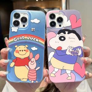 【KV29】くまのプーさん ❤️ クレヨンしんちゃん ❤️ 可愛い ❤️ 高品質 ❤️ スマホケース❤️ iPhoneケース