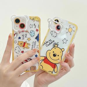 【KH69】Pooh Bear ❤️ かわいい ❤️ スタンド ❤️ iPhoneケース ❤️ iPhone13/Pro/Max