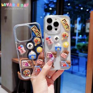 【KX15】M&M's ❤️ 滴ゼリー工芸 ❤️ 可愛い ❤️ iPhone15 ケース ❤️ スマホケース❤️ iPhoneケース