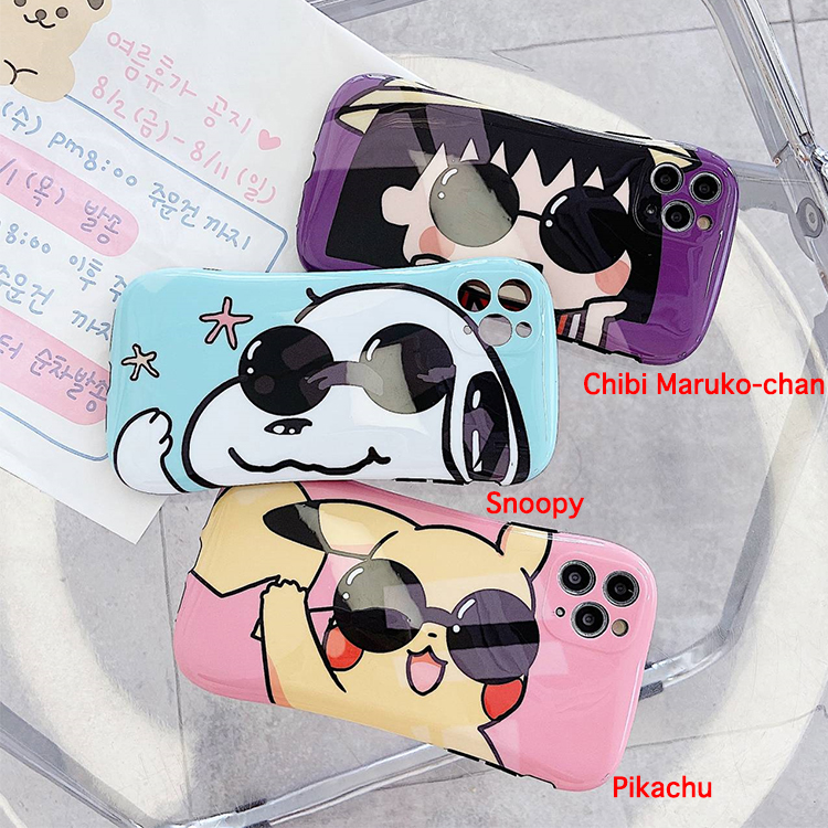 【MK34】Pikachu ❤️  Snoopy  ❤️ Chibi Maruko-chan ❤️  サングラス  滑らかな曲線美