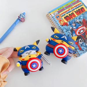【AK17】Captain ❤️  Pikachu   Airpodsケース  耐衝撃ケース