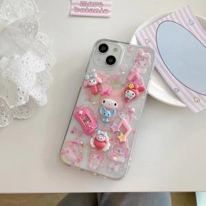 【KX32】マイメロディ ❤️ My Melody ❤️ 滴ゼリー工芸 ❤️ スマホケース❤️ iPhoneケース