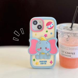 【KZ59】ダンボ ❤️  Dumbo ❤️ シリコン ❤️ 可愛い ❤️ スマホケース❤️ iPhoneケース