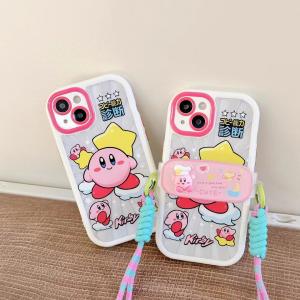 【KN07】星のカービィ Kirby ❤️ ストラップ   可愛い ❤️  iPhone14 Pro ❤️ iPhone14 ❤️ iPhone14 Pro Max