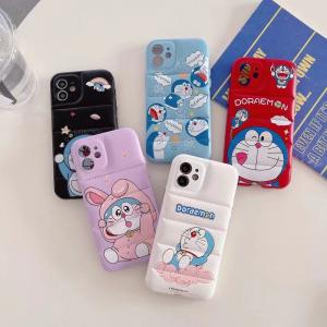 【KN13】ダウンジャケット型 ❤️ ドラえもん   可愛い ❤️  iPhone14 Pro ❤️ iPhone14 ❤️ iPhone14 Pro Max