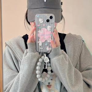 【KN69】気質 ❤️ ファッション  ❤️ うさぎ❤️ ブレスレット ❤️ iPhone14 ❤️ iPhoneケース