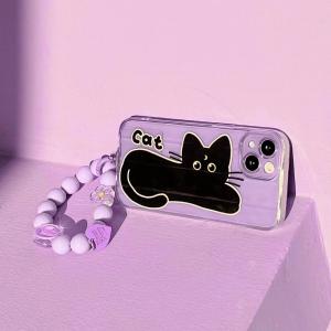 【KN70】気質 ❤️ ファッション ❤️ ねこ❤️ ブレスレット ❤️ iPhone14 ❤️ iPhoneケース