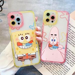 【KB10】SpongeBob ❤️ Patrick Star ❤️ iPhoneケース ❤️ iPhone13/Pro/Max ❤️ かわいい