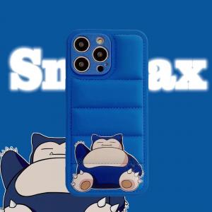 【KP34】ダウンジャケット型 ❤️ ポケモン ❤️ カビゴン ❤️ 可愛い ❤️ スマホケース❤️ iPhoneケース