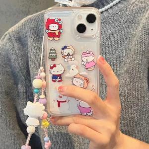 【CB28】ハローキティ ❤️ Hello Kitty  ❤️ ブレスレット ❤️ かわいい ❤️ スマホケース❤️ iPhoneケース