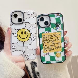 【KQ02】MagSafe ❤️ 充電 ❤️ 笑顔 ❤️  英語 ❤️  気質  ❤️ スマホケース❤️ iPhoneケース