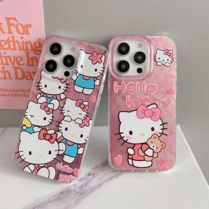 【KQ40】ハローキティ  ❤️ 高品質 ❤️ 可愛い  ❤️ スマホケース❤️ iPhone15ケース