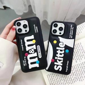【KQ64】M&M ❤️ Skittle ❤️ 気質 ❤️ 高品質 ❤️ ファッション❤️ iPhoneケース